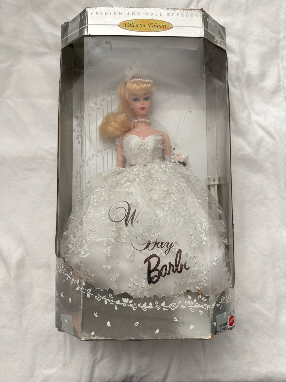 Wedding Day Barbie Bridal Doll in White Lace Wedding Gown